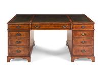 A George III Style Mahogany Pedestal Desk