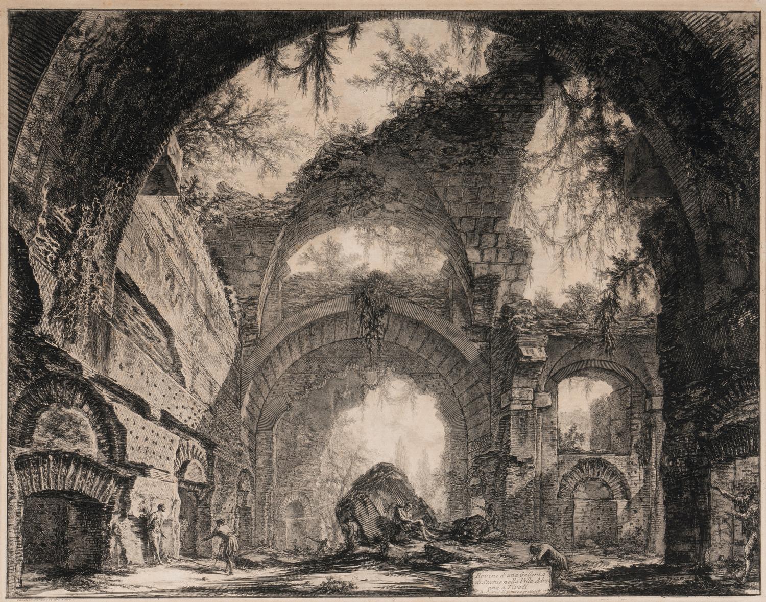 Giovanni Battista Piranesi (Italian, 1720–1778) Five Plates from Vedute di Roma