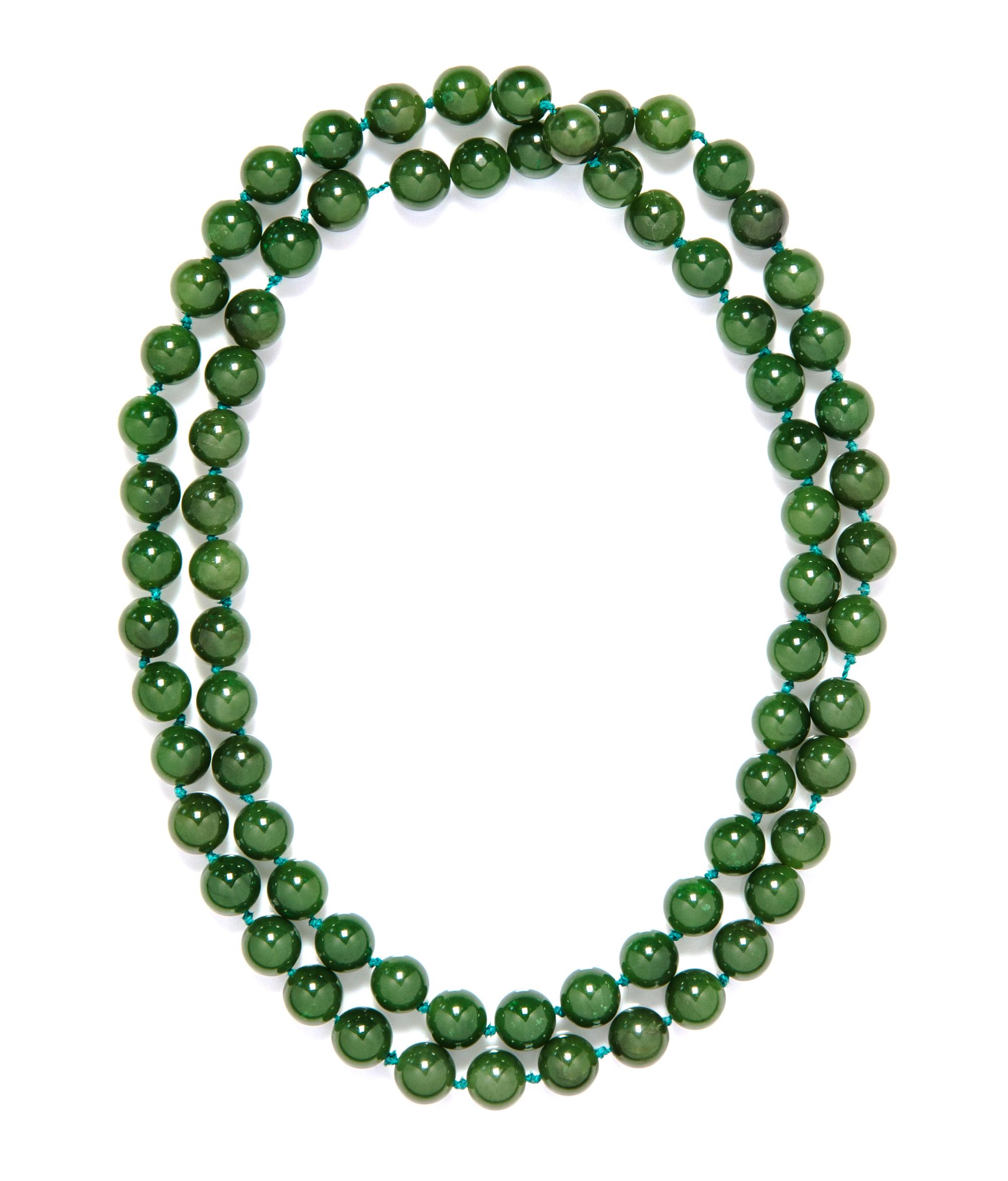 A Collection of Rose Gold and Nephrite Jade Jewelry,