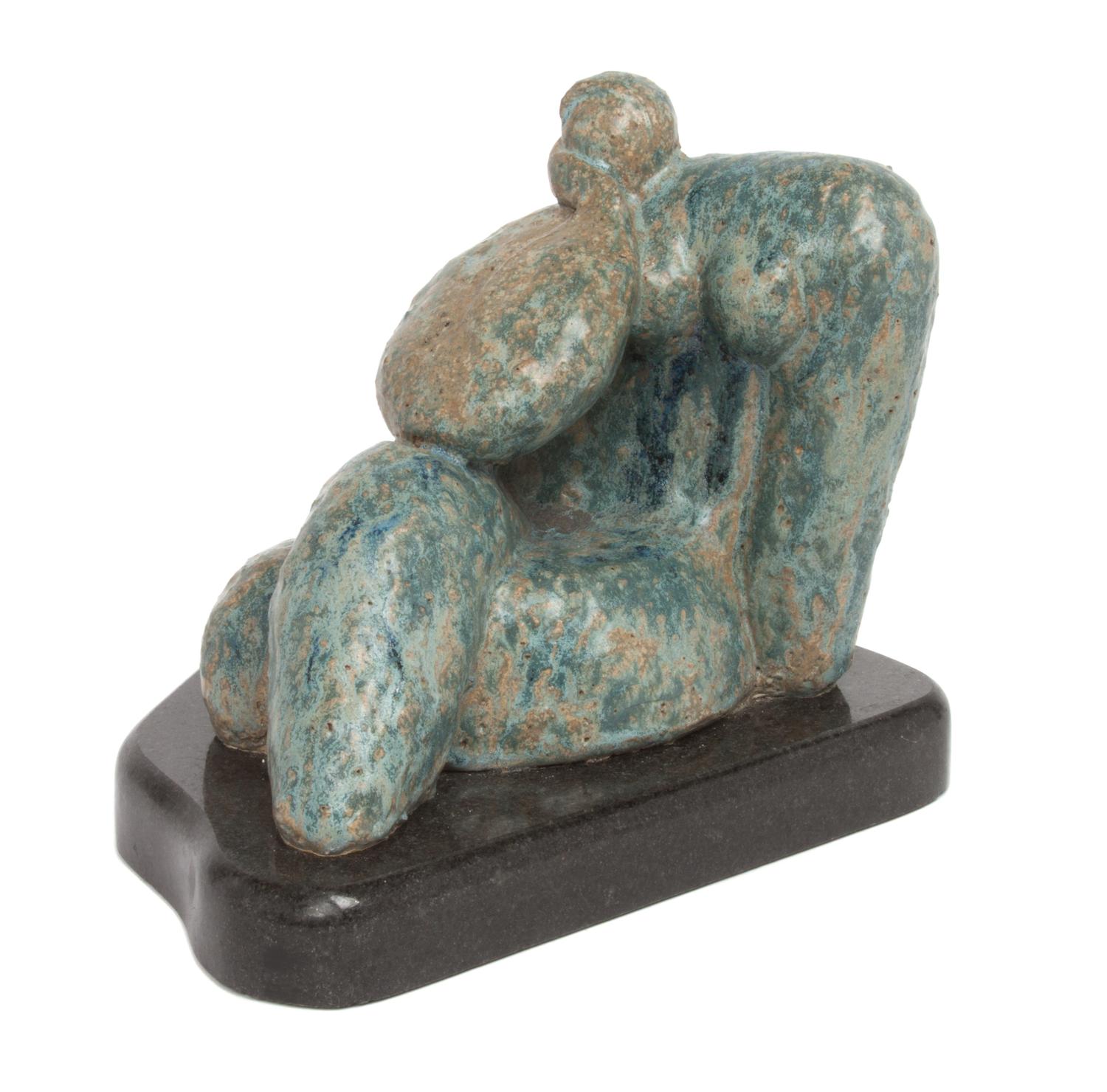 A Ceramic Female Figure Height 9 inches.