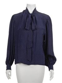 Three Yves Saint Laurent Rive Gauche Blouses, 1970-80s