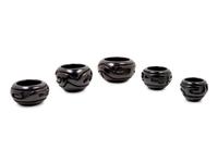 Blackware Pottery, group of 5