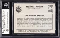 A 1986 Michael Jordan Star Set The 1986 Playoffs Card No. 8 (BGS 8.5)