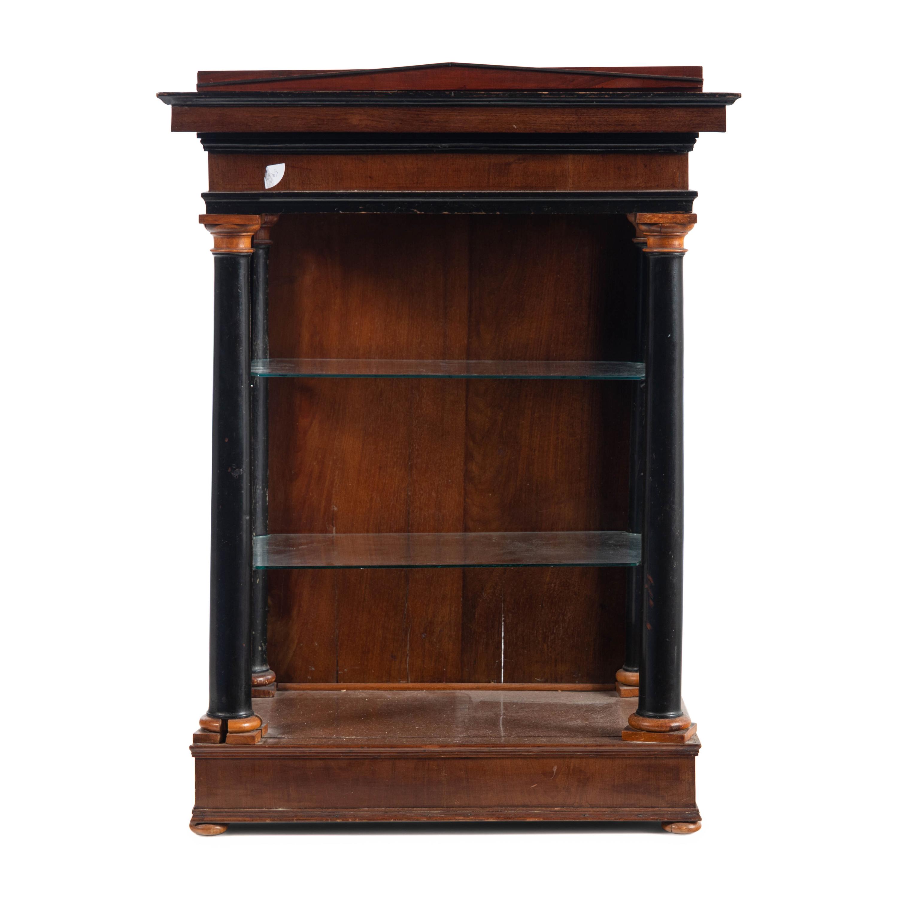 An Empire Style Mahogany and Ebonized Etagere