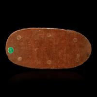 A Chinese carved celadon-grey jade dragon and wood stand 青灰玉龍及木底座