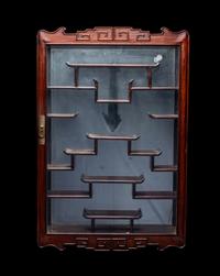 A Chinese Hardwood Displaying Cabinet