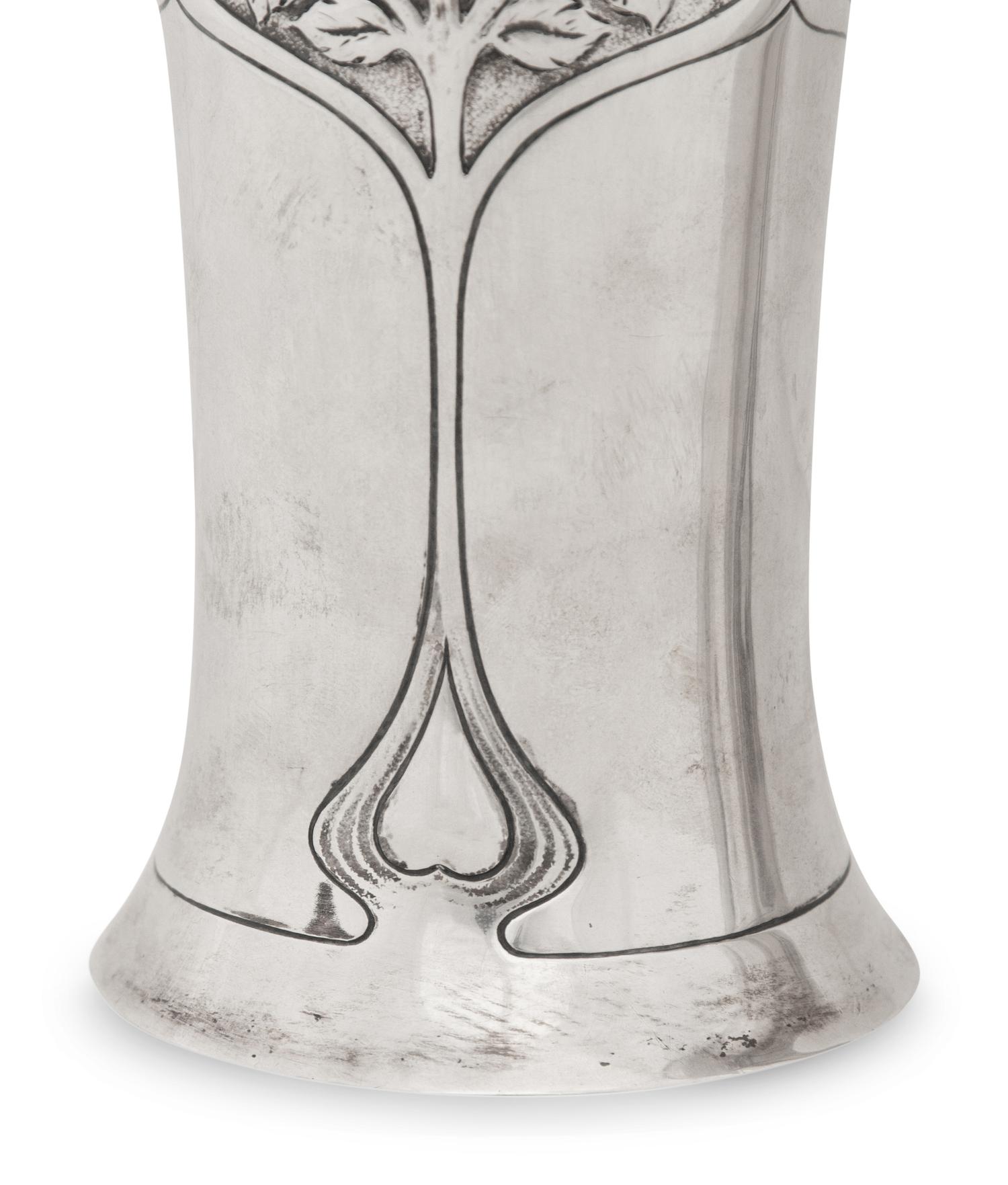 A Pair of Scottish George V Silver Vases