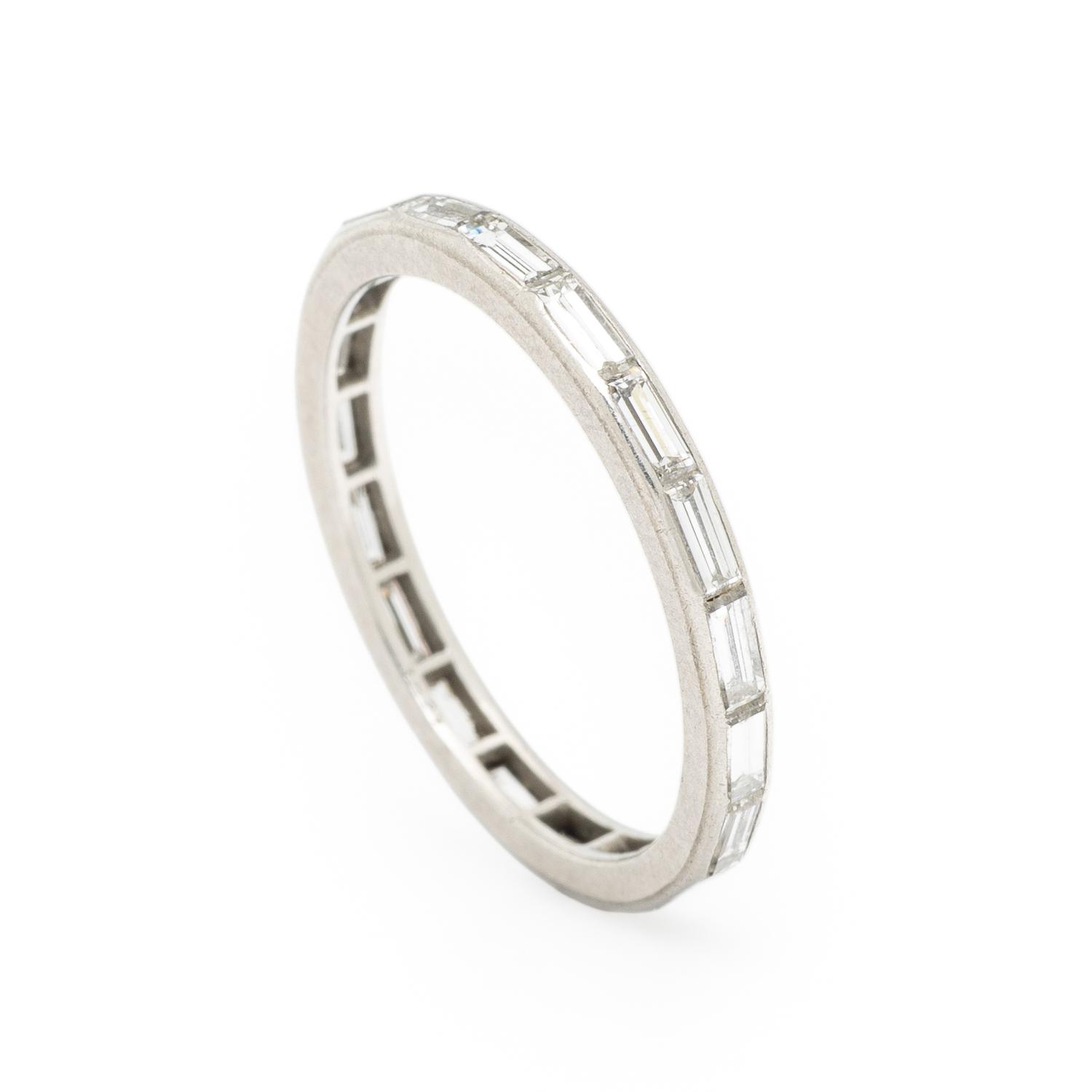 PLATINUM AND DIAMOND ETERNITY BAND