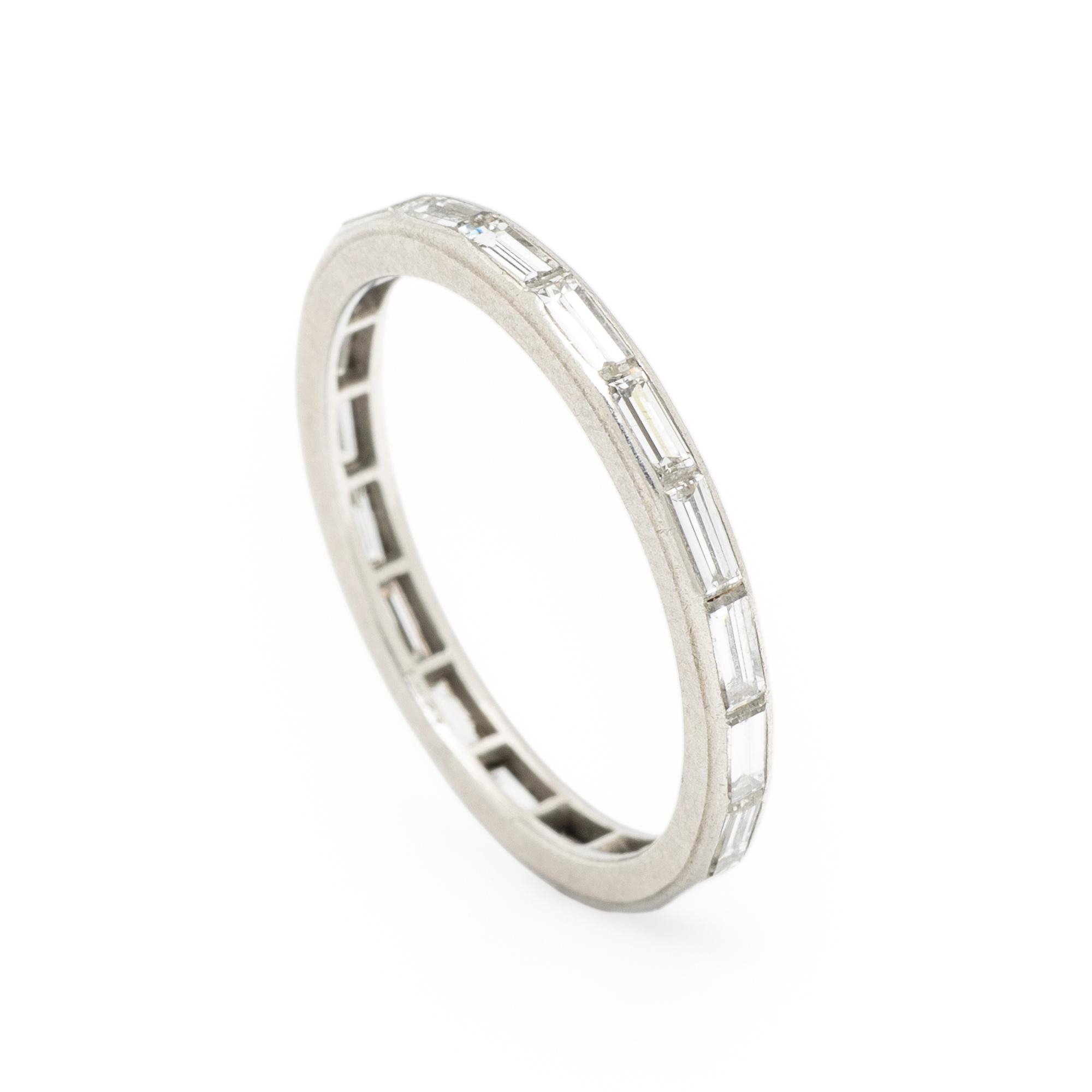 PLATINUM AND DIAMOND ETERNITY BAND