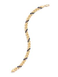 YELLOW GOLD AND SAPPHIRE BRACELET