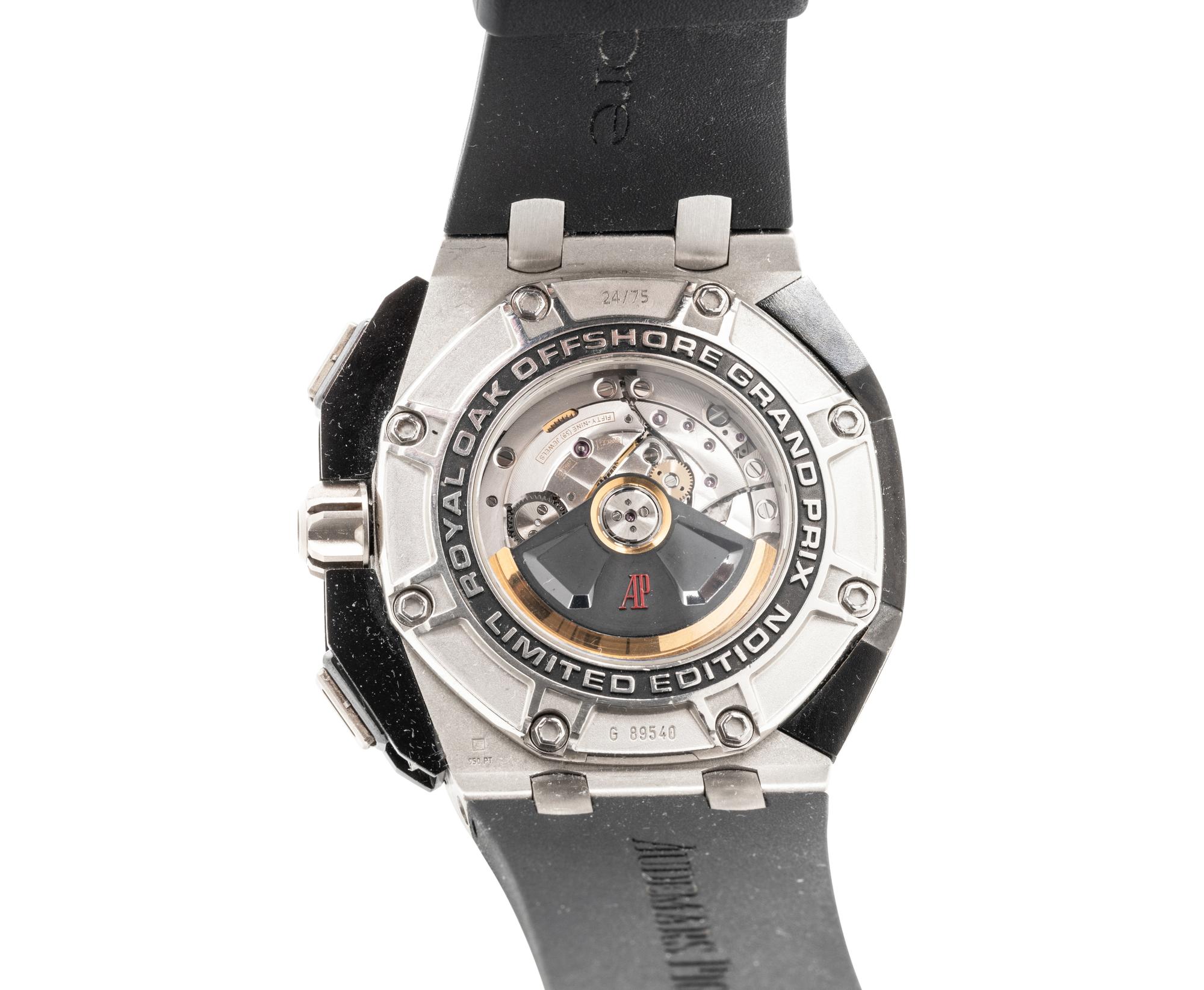 AUDEMARS PIGUET, REF. 26290PO.OO.A001VE.01 PLATINUM AND CARBON 'ROYAL OAK OFFSHORE GRAND PRIX' WATCH
