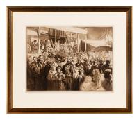 A Group of Framed Etchings and Lithographs