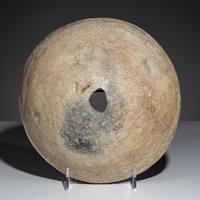 Ancestral Pueblo, Mimbres Classic Red-on-White Pottery Bowl, Horned Toad