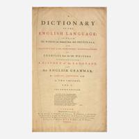 [Literature] Johnson, Samuel A Dictionary of the English Language…