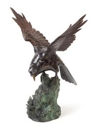 A Bronze Figure of an Eagle Height 20 inches.