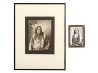 [NATIVE AMERICANS]. ANDERSON, J.A., photographer. Chief Hollow-Horn Bear. Rosebud, SD, 1900.