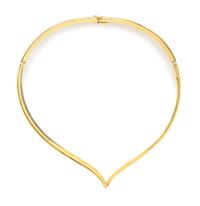 An 18 Karat Two Tone Gold Collar Necklace, Italy, 25.10 dwts.