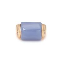 BULGARI, BLUE CHALCEDONY AND DIAMOND 'MVSA' RING