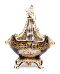 A Sèvres Style Porcelain Potpourri Urn
