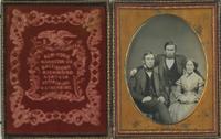 [Daguerreotype] Couple with a Short Man by Whitehurst