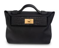 HERMÈS TOUCH 24/24 29 IN TOGO LEATHER AND MATTE ALLIGATOR