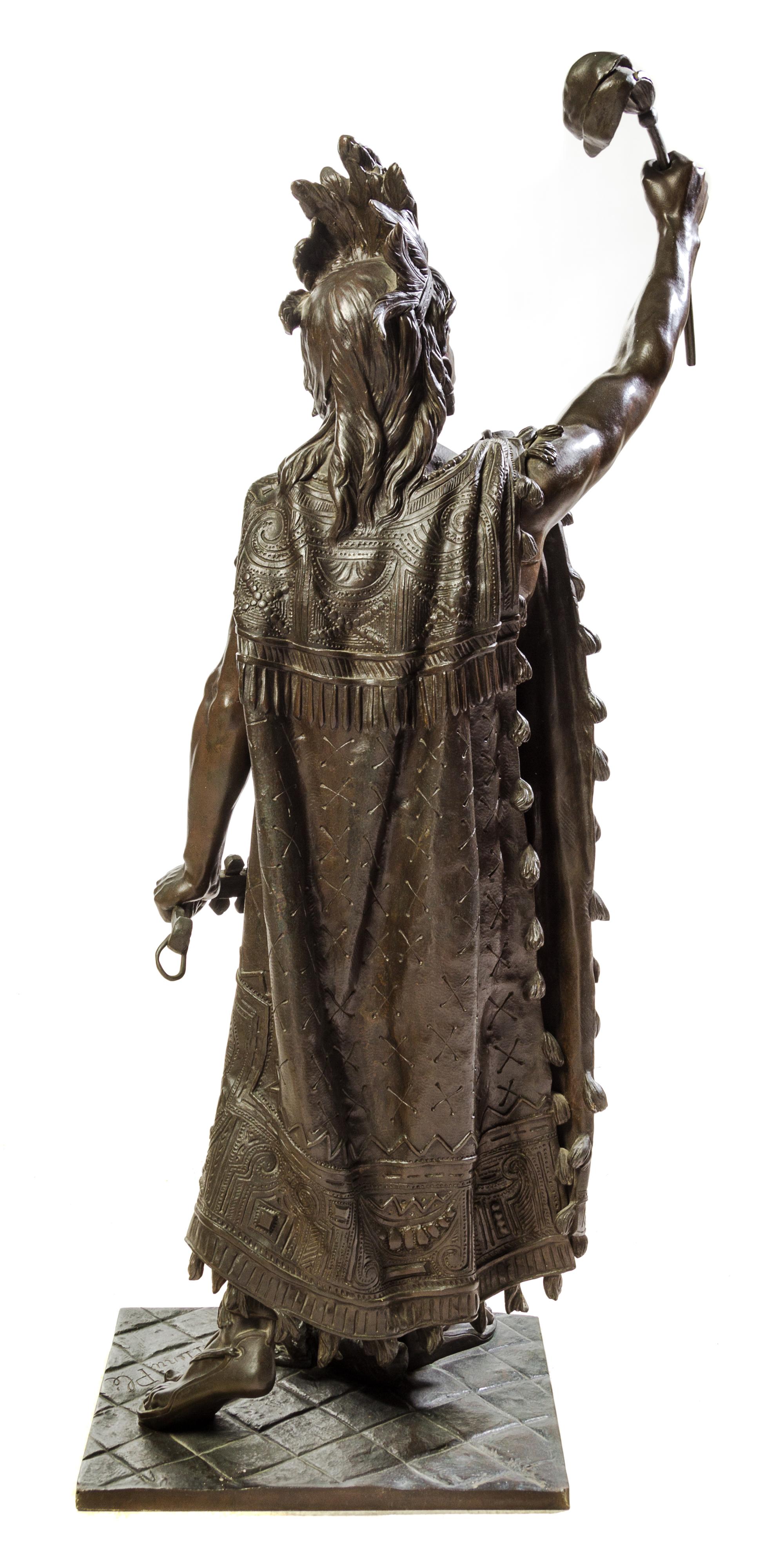Henri Ple, (French, 1853-1922), Cuauhtemoc, Aztec Emperor