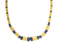 HIGH KARAT GOLD AND SAPPHIRE NECKLACE