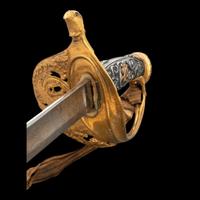 Presentation Grade Imported Staff & Field Officer's Saber Inscribed to Lt. Colonel (General) George Ward - Killed at Gettysburg