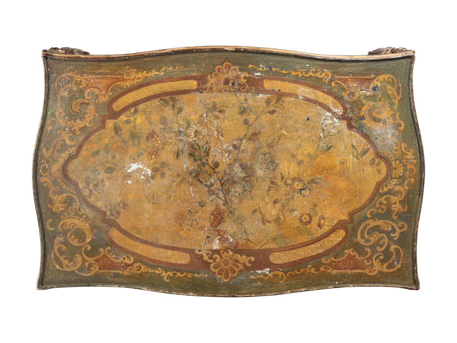 An Italian Polychrome Painted Low Table