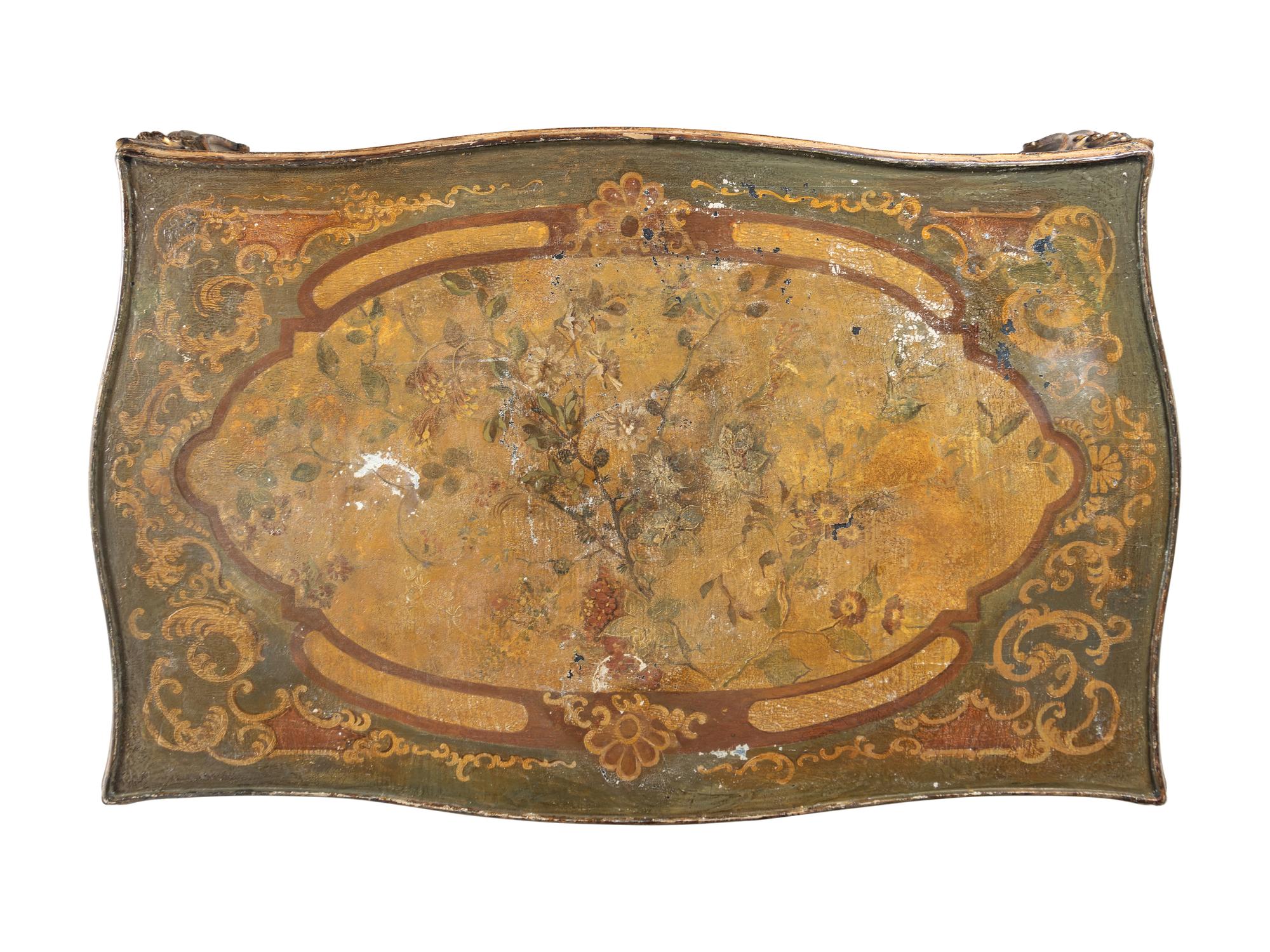 An Italian Polychrome Painted Low Table