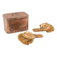 19th Century US Military Brigadier General's Epaulettes with tin.