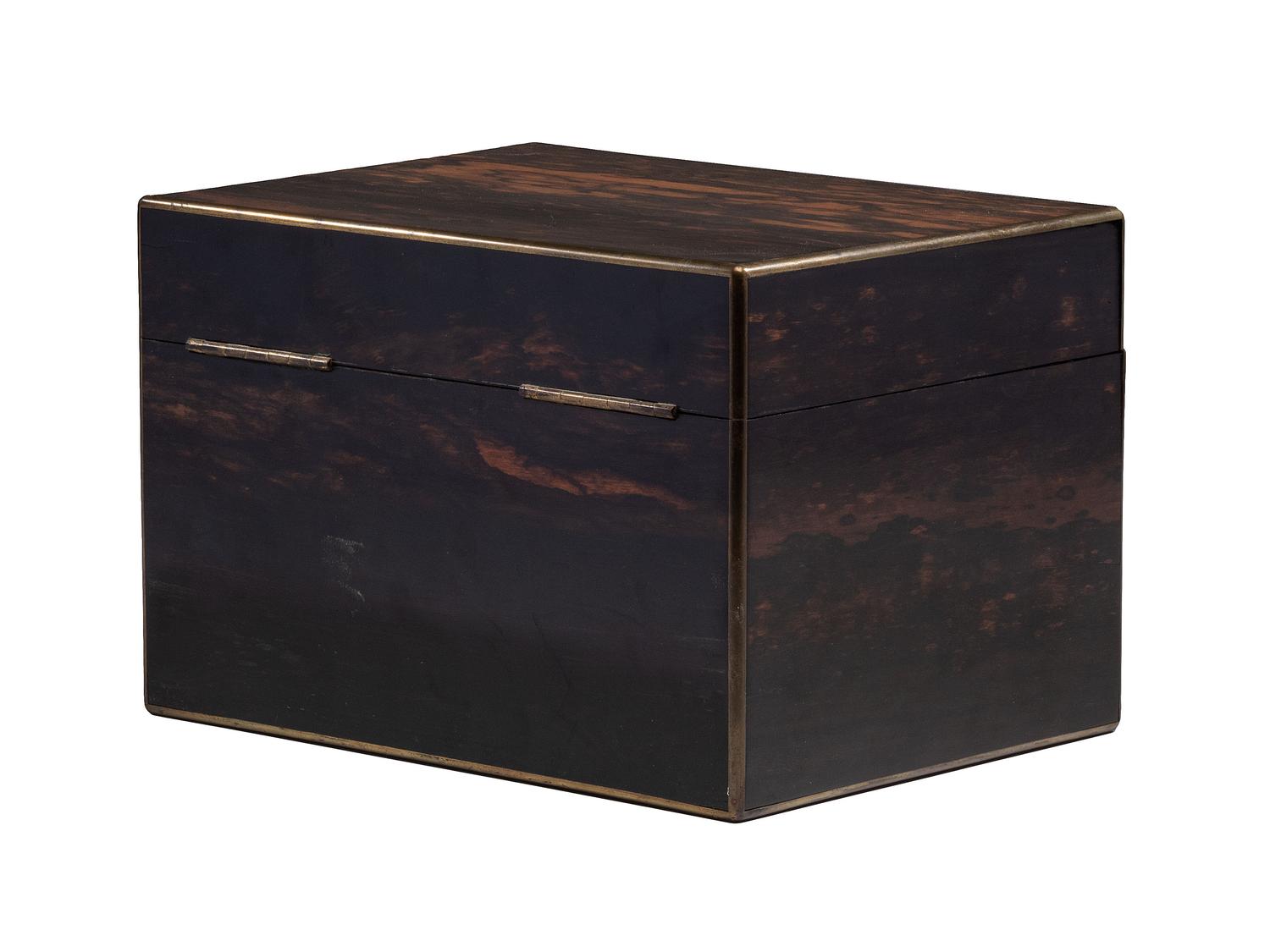 A Victorian Coromandel Stationary Box