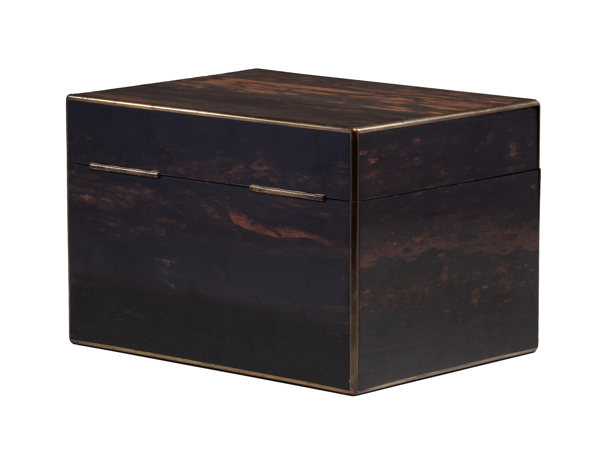 A Victorian Coromandel Stationary Box