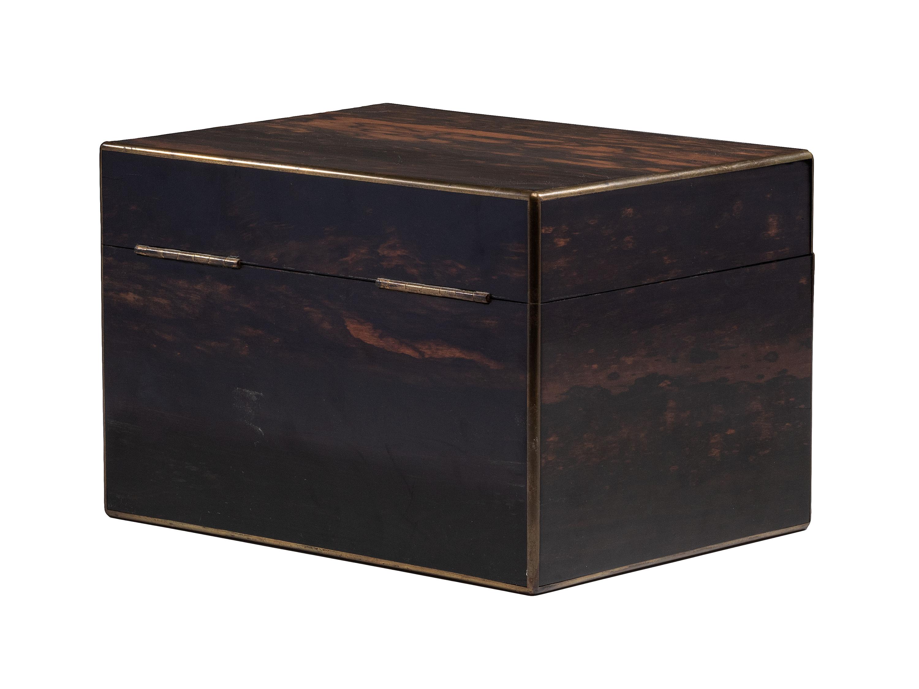 A Victorian Coromandel Stationary Box