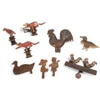 Nine Cast Iron Carnival Targets