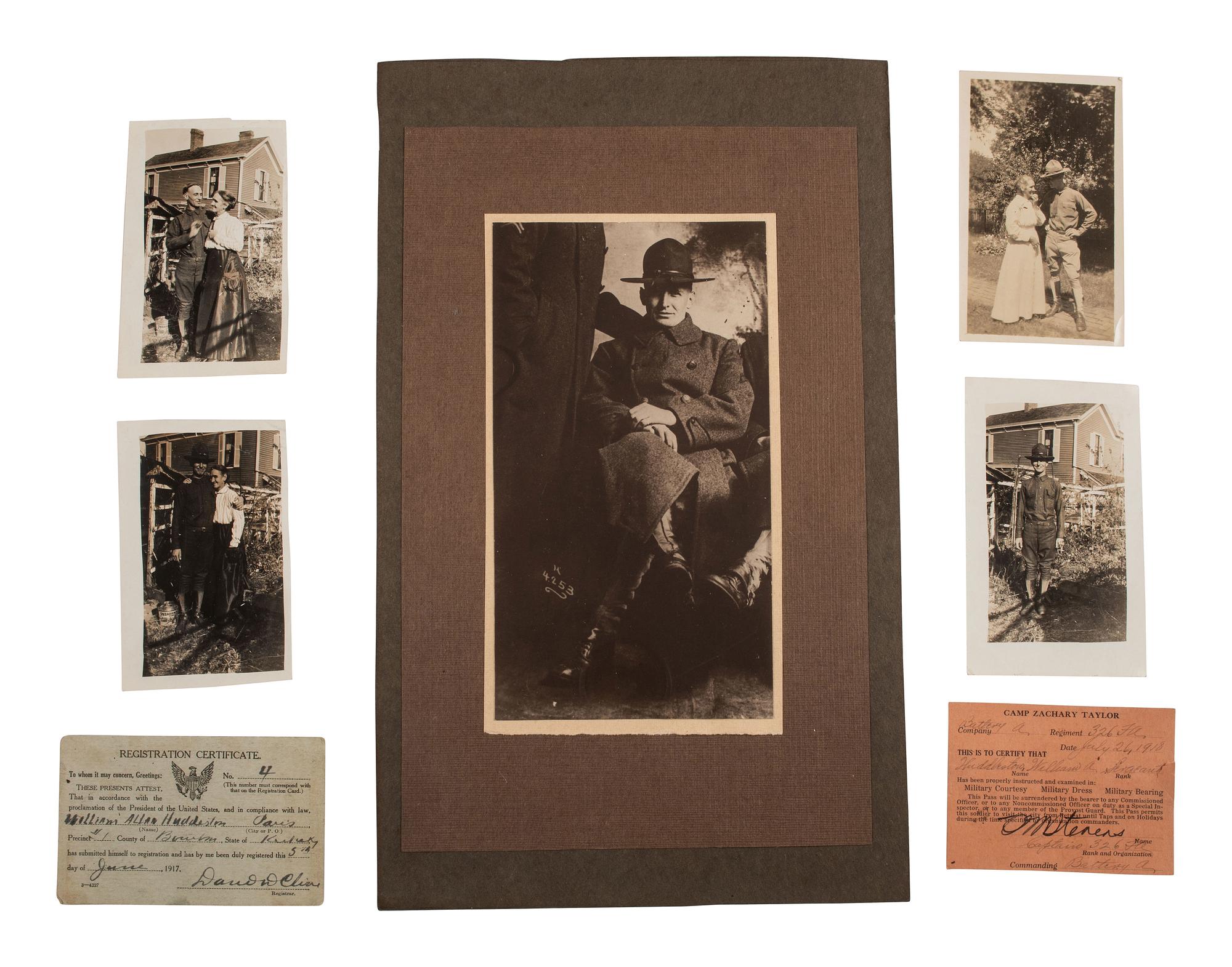 [WORLD WAR I]. Letters from soldiers serving in the Photog. Section, Sig. Corps, 26th Div. A.E.F.