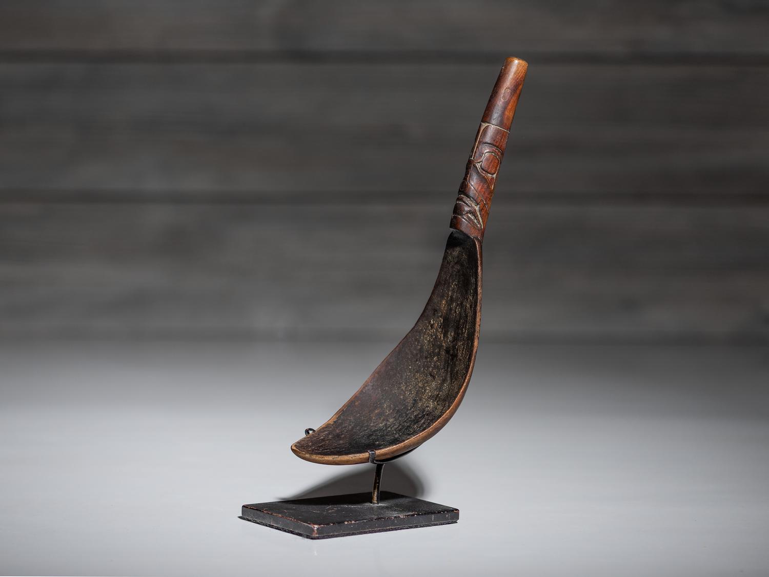 Northwest Coast Carved Wooden Spoon