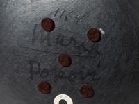 Blackware Pottery Plate, with Gunmetal Finish November 1964