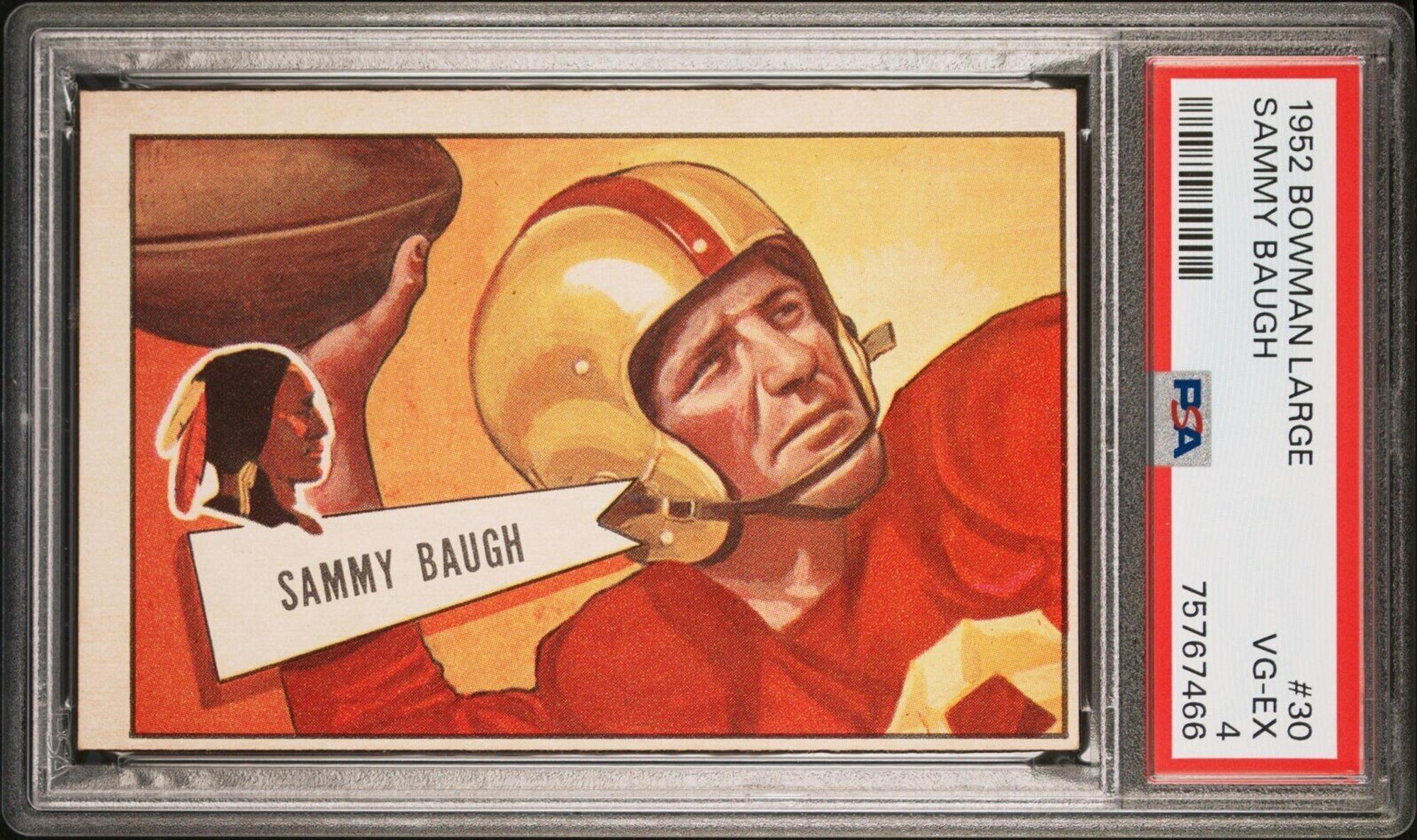 A Group of Nine 1952 Bowman Large Hall of Fame PSA Graded Football Cards,