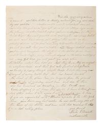 [CIVIL WAR]. ELLSWORTH, Ephraim D. ALS ("E.D. Ellsworth") regarding his fallen son, Elmer E. Ellsworth. Mechanicville, [NY], 26 January 1862. With letter from mother Phebe on reverse.