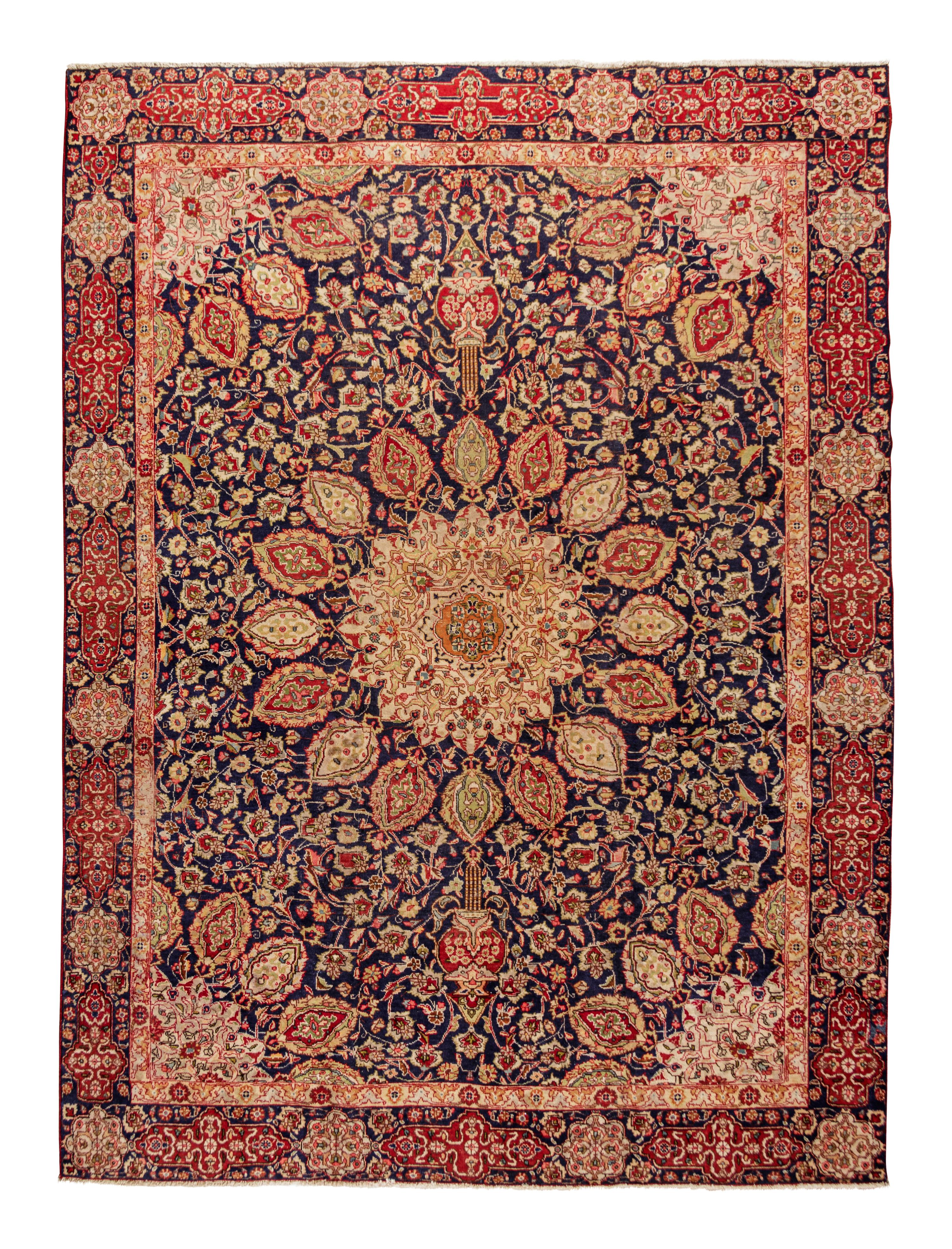 A Kashan Wool Rug