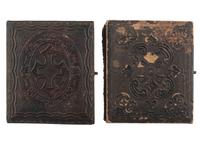 [CIVIL WAR - PHOTOGRAPHY]. A pair of ninth plate images of likely Confederate privates, comprising: