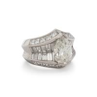 PLATINUM AND DIAMOND RING