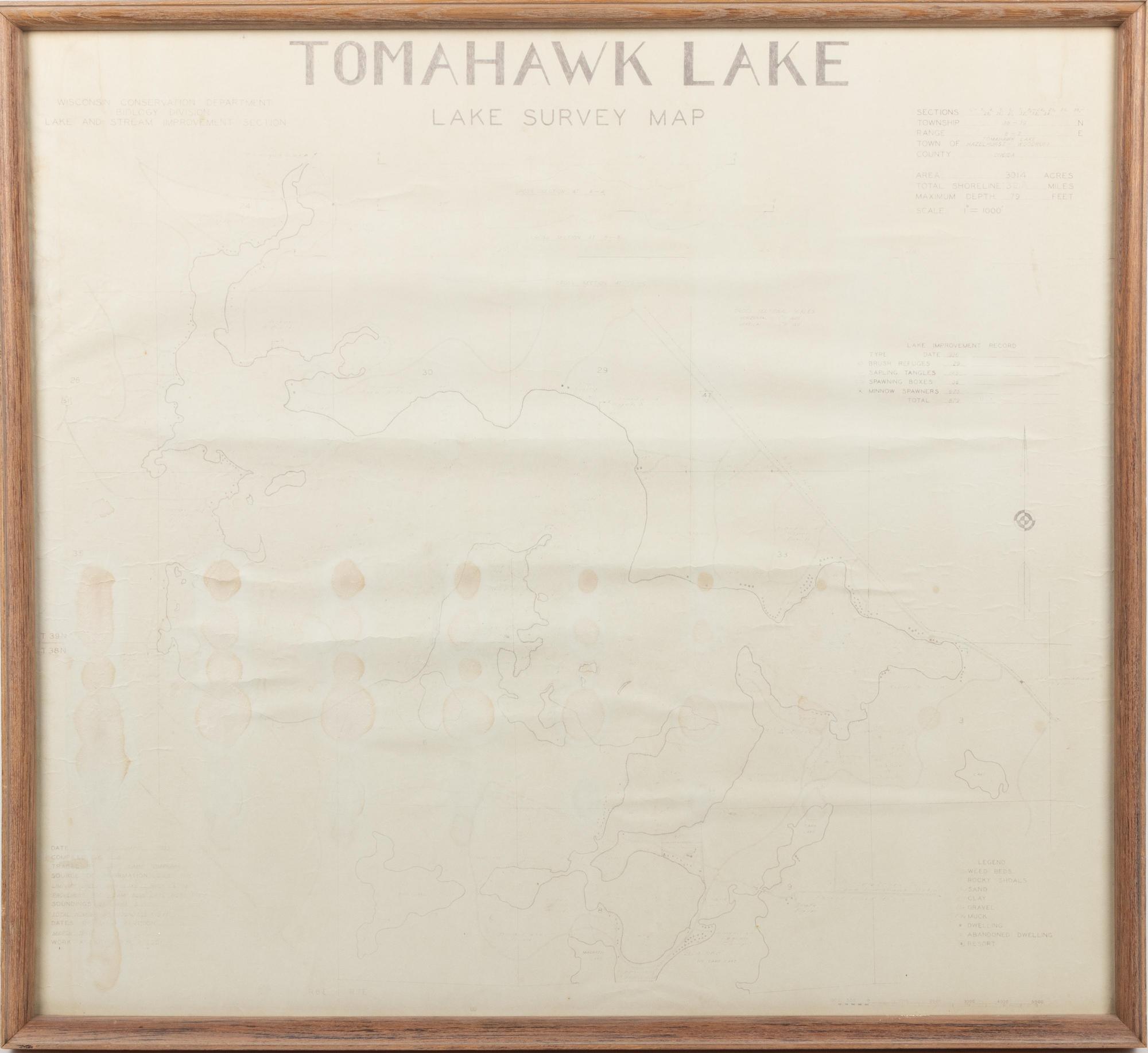 Tomahawk Lake Survey Map