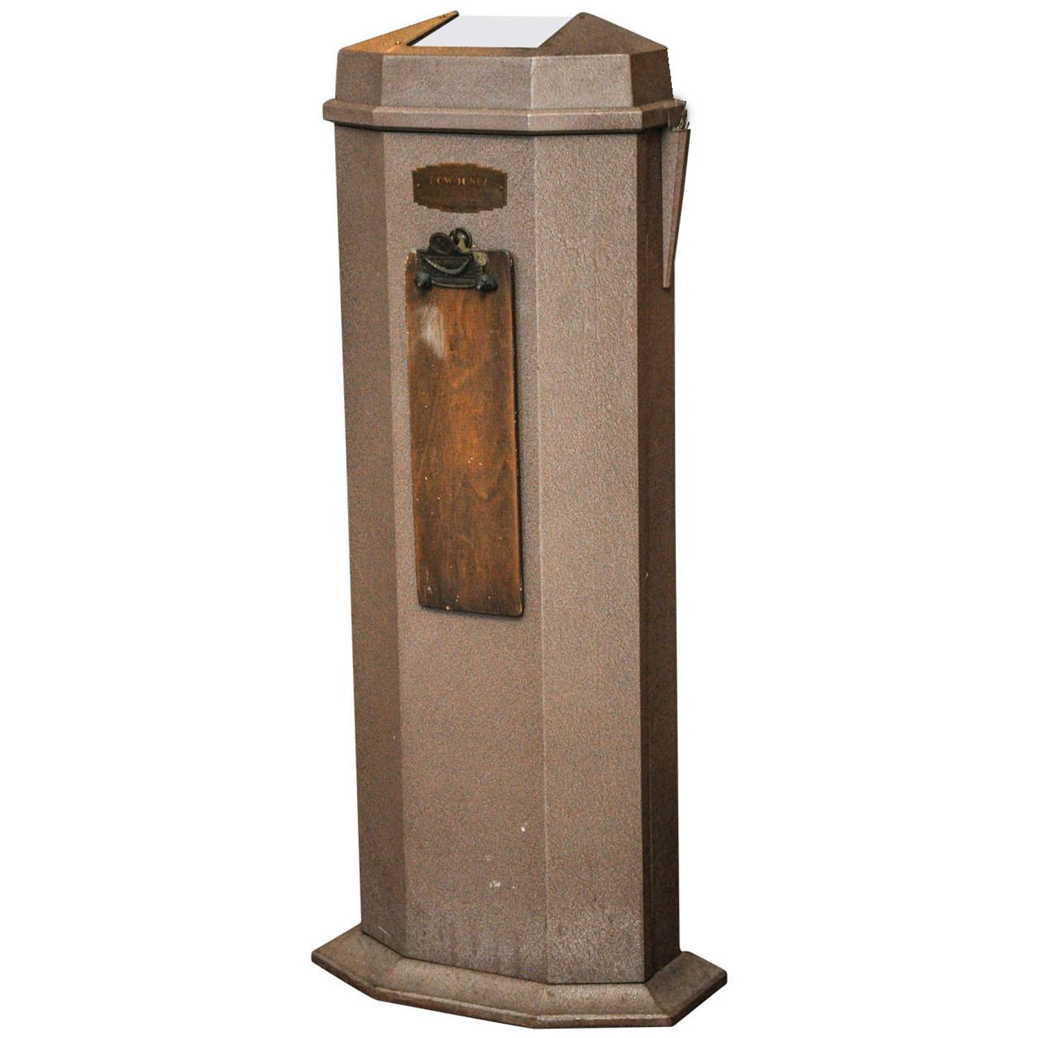 A Dow Jones Stock Ticker Tape Machine 20" W x 14" D x 49" H — United States, Circa 1940