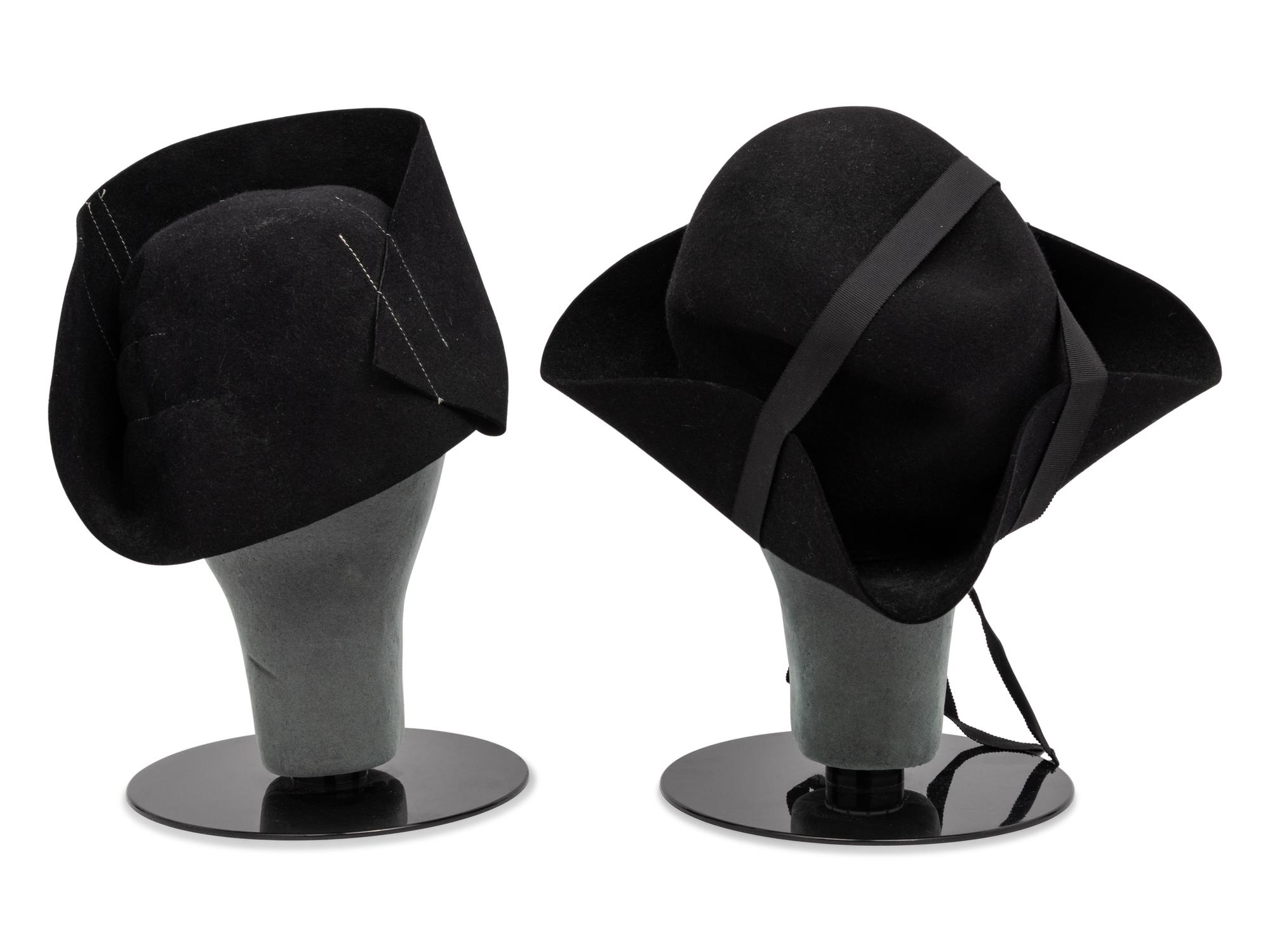 Two Yohji Yamamoto Felted Wool Hats