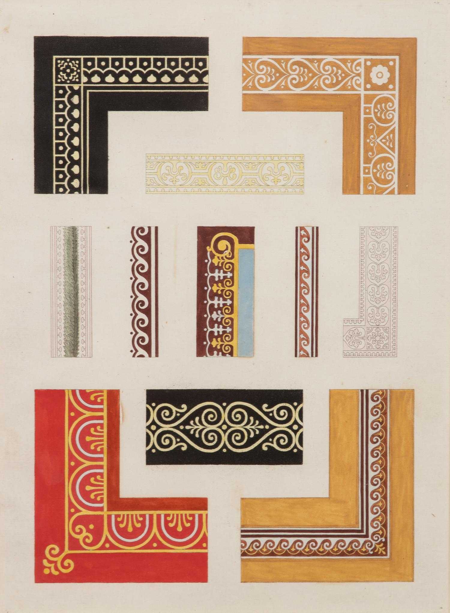 A Collection of Hand-Colored Engravings by Jules Frederic Bouchet Framed 20 3/4 x 16 3/4 inches. — (French, 1799-1860)