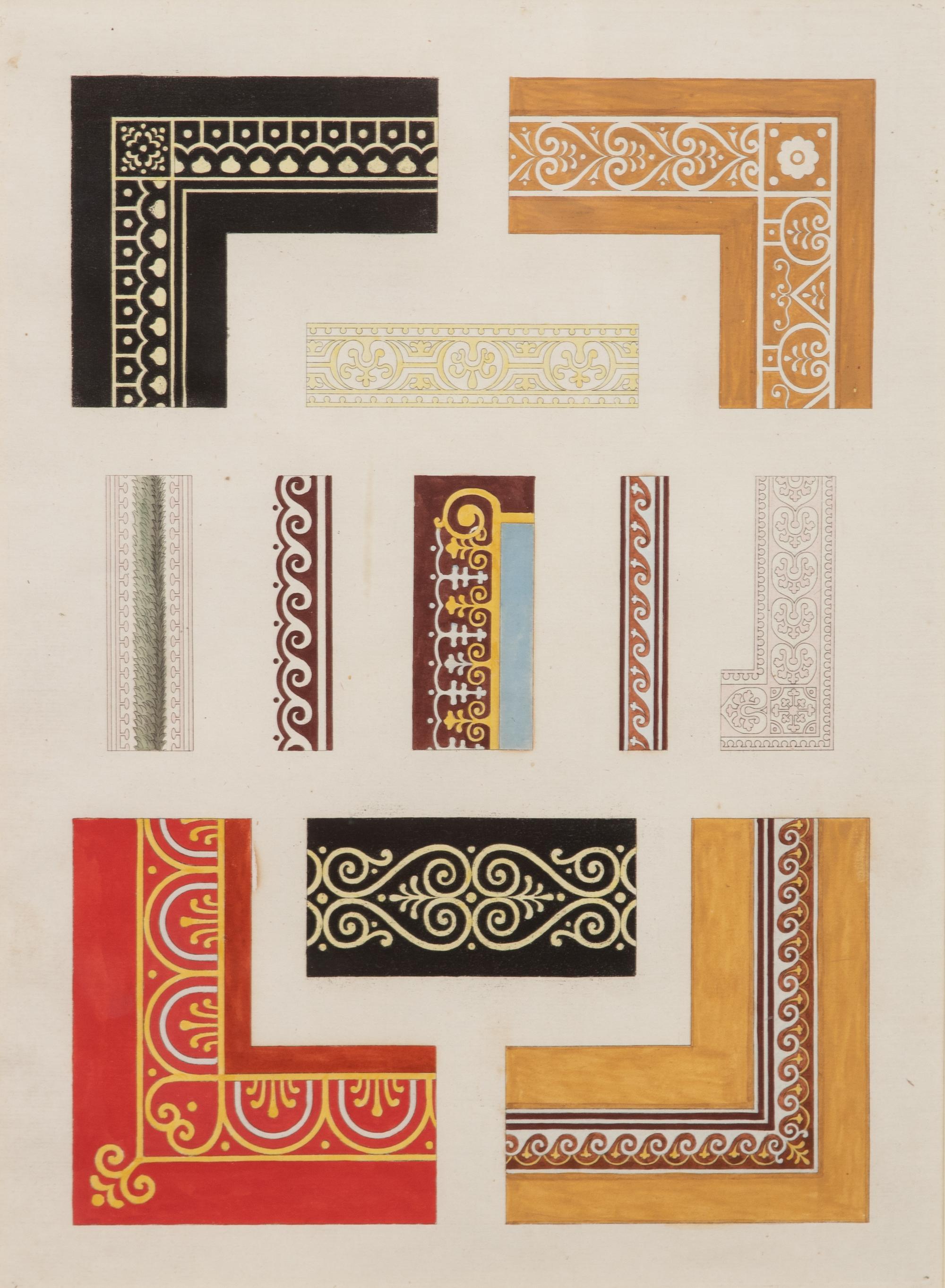 A Collection of Hand-Colored Engravings by Jules Frederic Bouchet Framed 20 3/4 x 16 3/4 inches. — (French, 1799-1860)