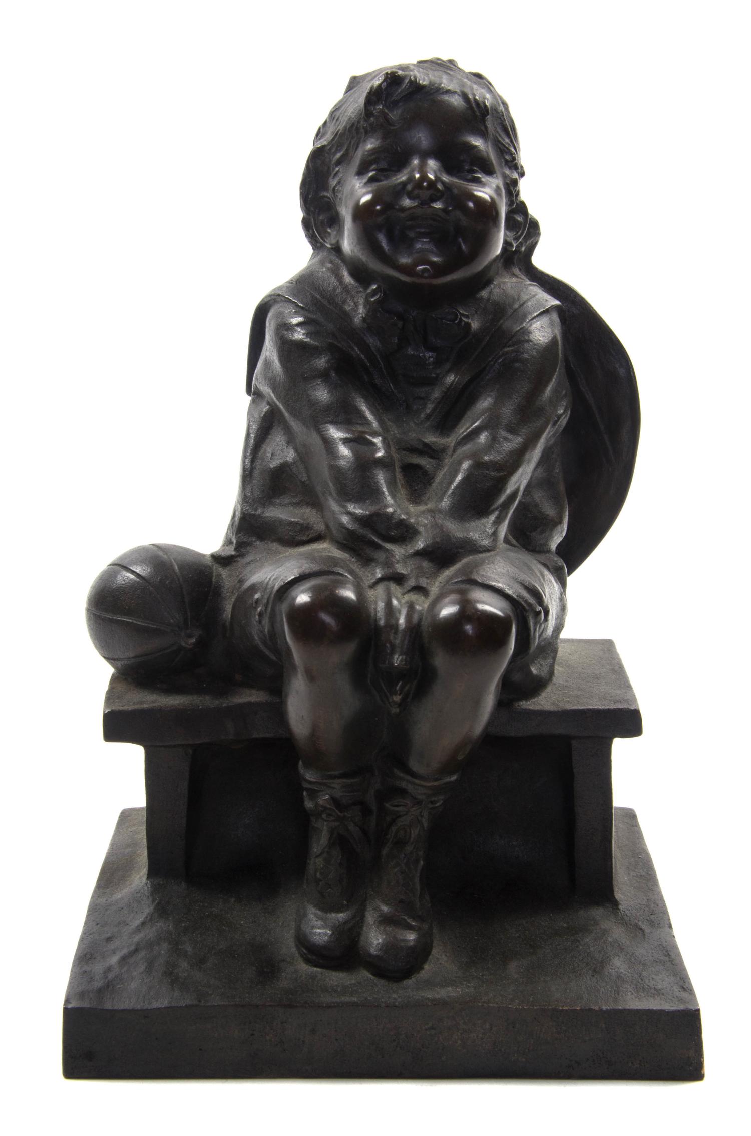 A Continental Bronze Figure, JUAN CLARA (SPANISH, 1875-1958), Height 8 1/2 inches. — JUAN CLARA (SPANISH, 1875-1958),