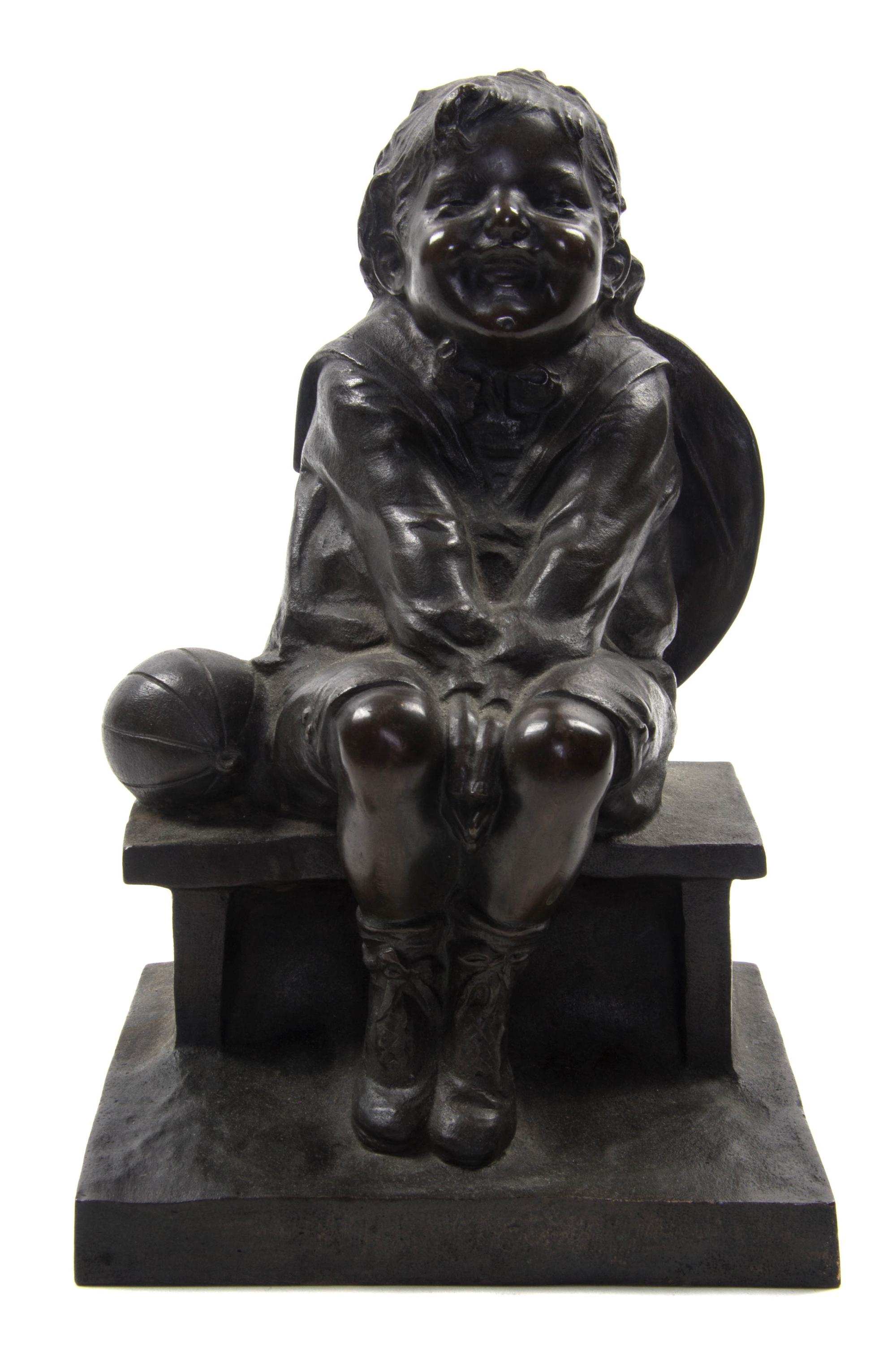 A Continental Bronze Figure, JUAN CLARA (SPANISH, 1875-1958), Height 8 1/2 inches. — JUAN CLARA (SPANISH, 1875-1958),